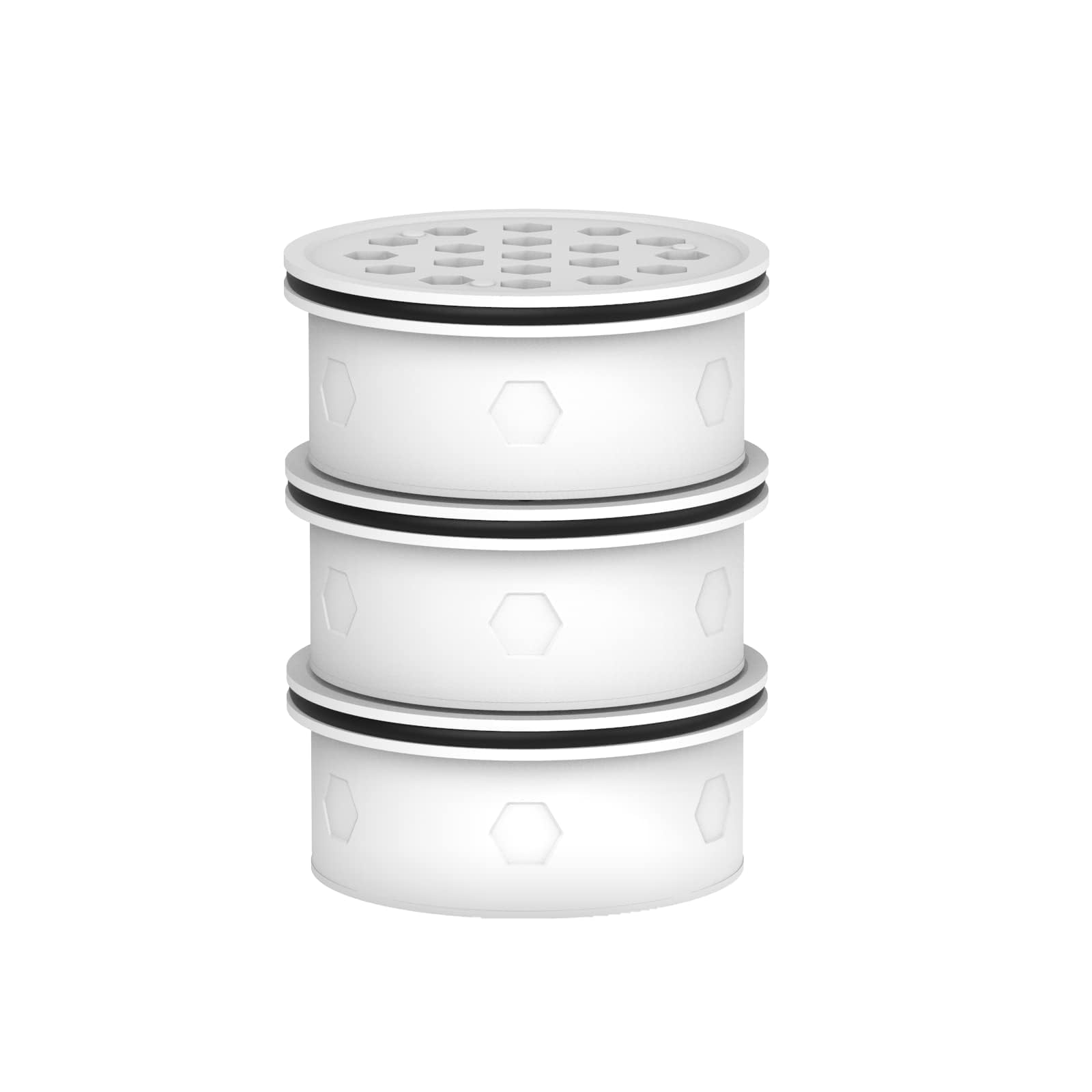 GLACIER FRESH GF-71N Water Filter Cartridge Replacement for GLACIER FRESH Glass Water Filter Jug - Reducing Chlorine, Limescale and Improving Water Taste (3)