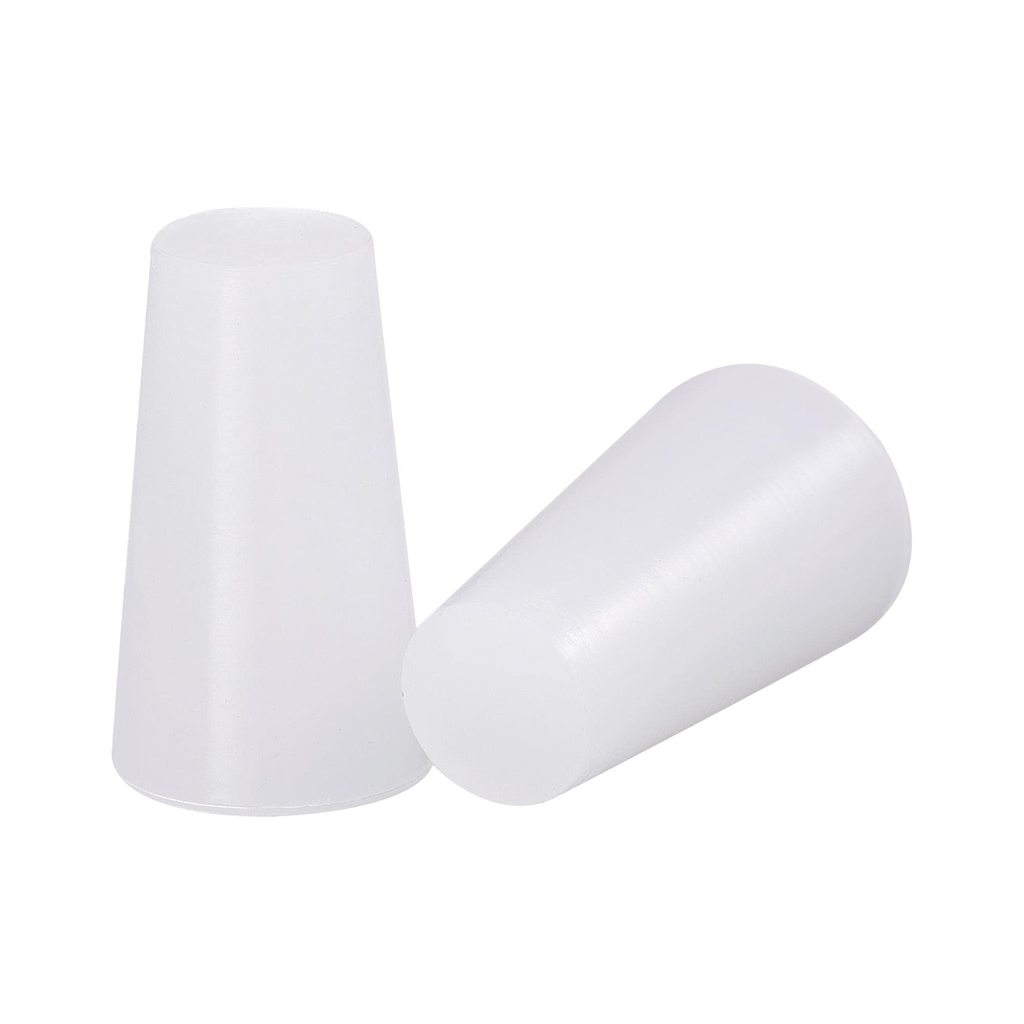 sourcing map 25/64" to 19/32" Solid Silicone Rubber Tapered Plug for Powder Coating, Painting, Anodizing, Plating, Sandblasting 10pcs