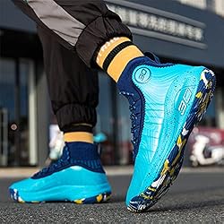 Angugu Mens Basketball Shoes High Top Fashion