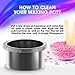 Wax Warmer Pro Hair Removal Hot Natural Flavor Hard Beans Wax Melt Machine Home Painless Rapid Self Waxing Spa Kit Electric Pot Heater for Women Men for Body Face Bikini Legs