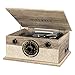 Victrola 6-in-1 Bluetooth Record Player with 3-Speed Turntable, CD, Cassette Player and AM/FM Radio, Farmhouse Oatmealthumb 2