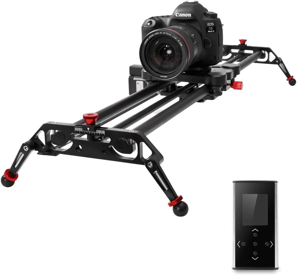 Camera Slider Track Dolly Slider Rail System with Motorized Time Lapse and Video Shot Follow Focus Shot and 120 Degree Panoramic Shooting 31" 80cm : Camera & Photo