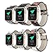 KOBWA Apple Watch Band 42mm, Premium Leather Strap Wrist Band Replacement with Stainless Metal Clasp for Apple Watch Series 1 Series 2 42mm All Models Black And Red Flowers