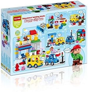 City Bus Set Educational Building Block Set 123pcs Ages 3 And Up HM069