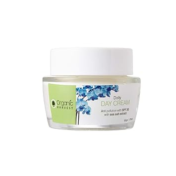 Organic Harvest Daily Day Cream, Helps in Nourishing & Moisturising the Skin, ECOCERT & PeTA Certified, Paraben & Sulphate Free - 50gm