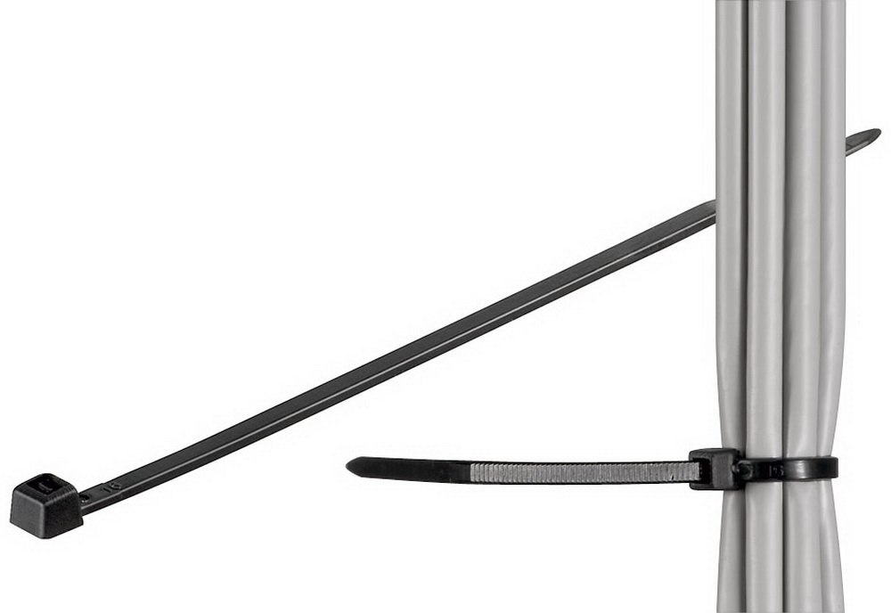 Goobay 17074 Cable tie; weather resistant nylon black - 140 mm; 3.6 mm