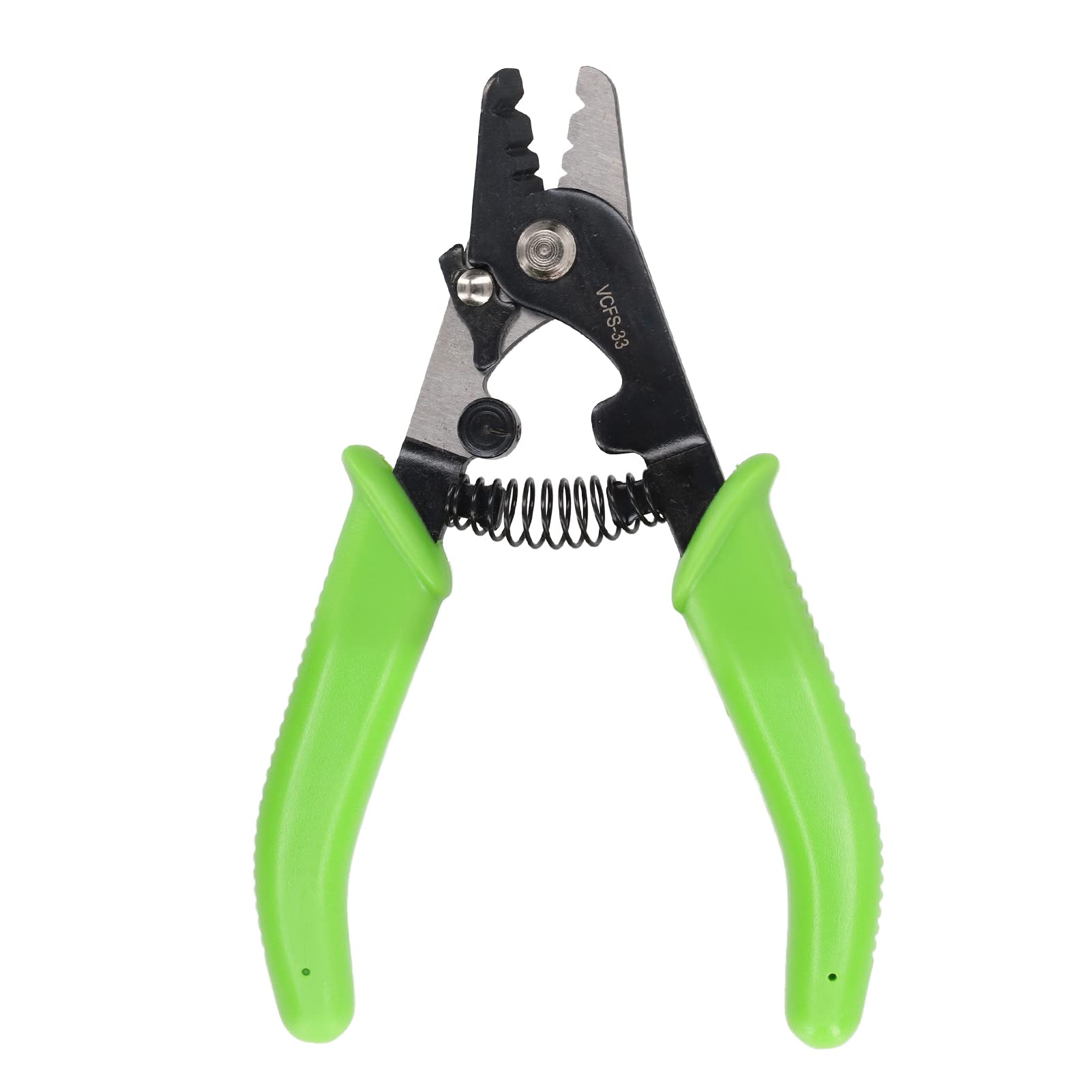 3-in-1 Optical Fiber Stripper, 125-250μm/250-900μm/2-3mm (3 Diameter) Miller'S Pincers Optical Fiber Cable Stripping Plier FTTP Tool, for Net Cable Repair Electricians, Green