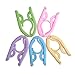 12PCS Folding Travel Hangers - 3 Section Design, Collapsing Clothing Hangers, Space Saving and Lightweight for Easy Carrying and Storing - Strong Plastic and Aluminum Alloy Rivets (Pack of 12)