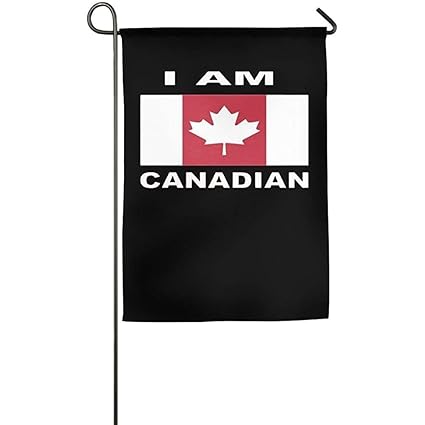 Amazon Com I Am Canadian Garden Flag Indoor Outdoor Decorative