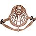 Freerun Pet Dogs Muzzle Adjustable Quick Fit Plastic Muzzle Basket Cage Dog Muzzle - Color: Beige, Size M