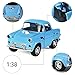 Toy Diecast Car Play Vehicles, Classic Diecast Model Cars, Old Car Models, Moving Vehicle Toys, Pull Back Action with Lights and Sounds 1:38 - iPlay, iLearn (Blue)