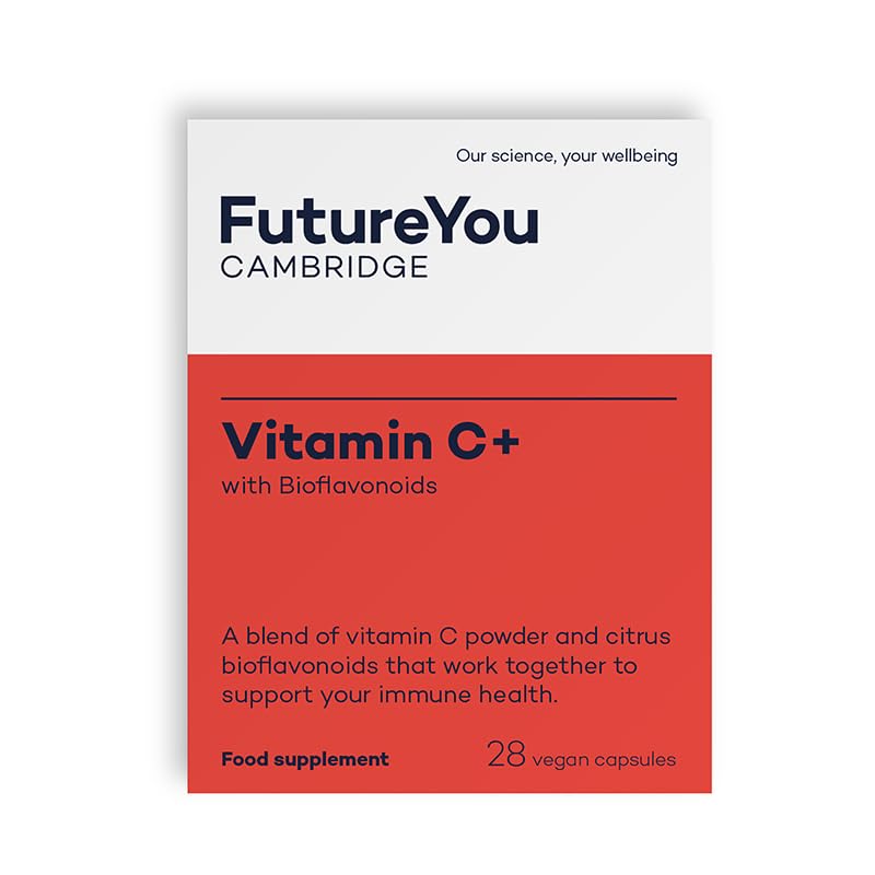 Vitamin C+ Tablets – Citrus Bioflavonoids Extract, Vitamin C Supplements – 28 Day Supply – Vegan Capsules for Immune Support by FutureYou Cambridge