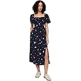 Gap Womens V-ss Smocked Bodice Midi - Marbella