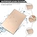 HOOSUN Gaming Alloy Aluminium Mouse Pad,Non-Slip Flannel Base & Oxidized Surface Mice Mat for Fast and Accurate Control-Compatible Any Dpi Speed and Any Optical Laser Mice Gamer or Desktop Color-Gold