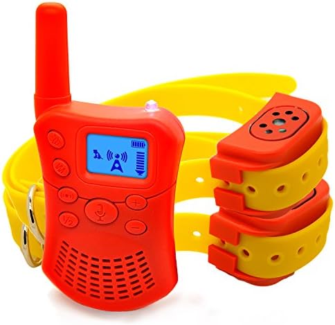 TenTenCo Smart Dog Training Collar, Bark Stopper, Intelligent Recording, Electronic Pets Collar with USB charging, 547 yards Range and applicable to all size dogs(For 2 dogs)