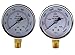 Low and High Pressure Gauges for Oxygen Regulator - 2.5 inches (PAIR)