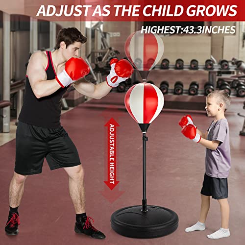 TEMI Punching Bag for Kids Incl Boxing GlovesBoxing Bag Set for Kids