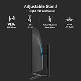 Z Edge 34 Inch Ultrawide Curved Gaming Monitor 165Hz 3440x1440 21:9 view 7