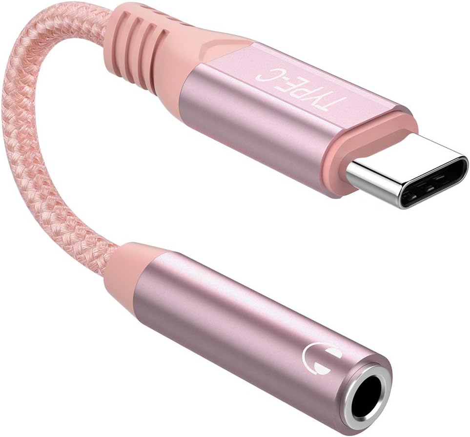 USB C Headphone Adapter, COOYA USB C to 3.5mm Headphone Jack DAC Type C