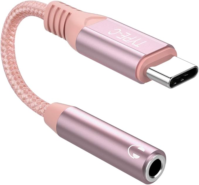 USB C Headphone Adapter, COOYA USB C to 3.5mm Headphone Jack DAC Type C