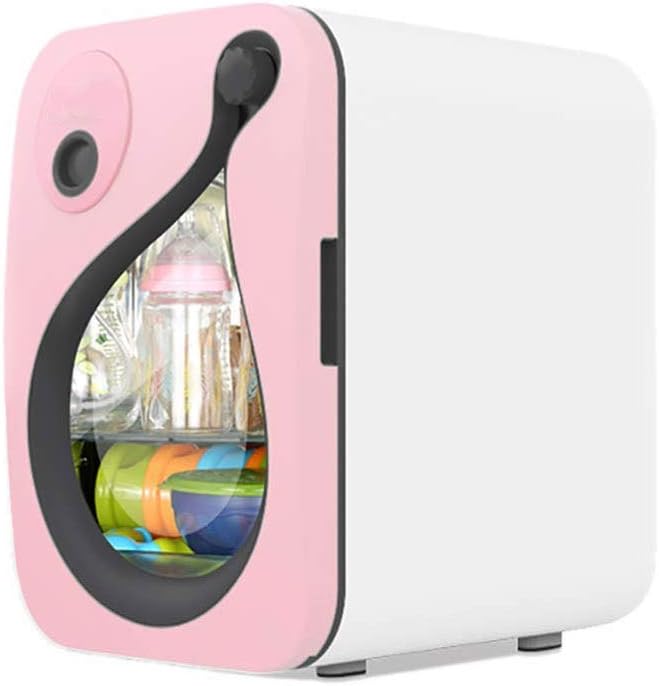 Yyqtxdq Baby Bottle Disinfection Cabinet, 304 Stainless Steel Liner That Refracts UV Rays Multifunctional Children's UV Infant Supplies Disinfection Cabinet (Color : Pink)