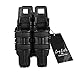 Tactical Pistol Mag Pouch Magazine Bag Holster Fast Mag Pistol2 5.56 M41 Attach Molle System BK