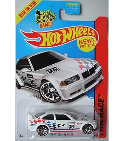 Amazon.com: Hot Wheels BMW E36 M3 Race 1:64 Scale Diecast Car