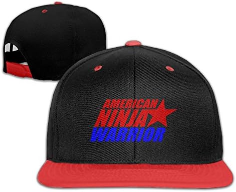 YOUDEE Kid's American Ninja Warrior Plain Adjustable Snapback Hats Caps Red