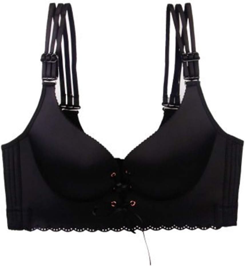LIJIAYANG Large Size Sexy Gathered Thin Section Without Steel Ring to Increase Anti-sag Bra