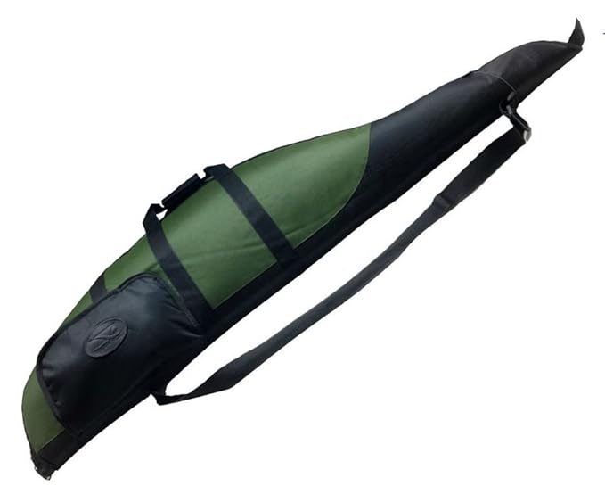 Futteral schwarz/grün Wald und Forst Gewehrfutteral für Langwaffen mit Zielfernrohr, abschließbar
