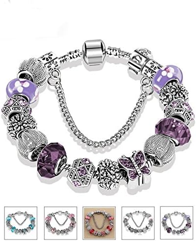 Yntmerry Bracelet DIY Diamond Butterfly Alloy Tennis Ornaments electricity supplier source,Pink 18cm