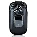 Turtleback Fitted Case Compatible with Kyocera DuraXE Flip Phone Holster Black Leather Rotating Heavy Duty Removable Metal Belt Clip