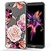 Huawei Y5 2018 Case/Honor 7S case,Y5 Prime 2018 case with Flower,LUOLNH Slim Shockproof Clear Floral Pattern Soft Flexible TPU Back Cover for Huawei Y5 2018/Y5 Prime 2018 /Honor 7S(Purple)
