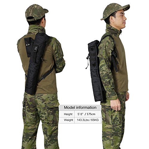 image for Pellor Arrow Quiver Black Multi-Function Hunting Back Archery Quiver w