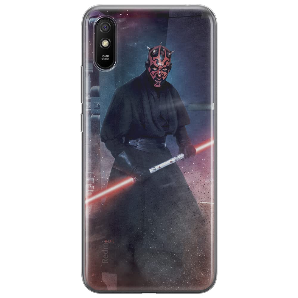ERT GROUP mobile phone case for Xiaomi REDMI 9A original and officially Licensed Star Wars pattern Darth Maul 001 optimally adapted to the shape of the mobile phone, case made of TPU Multicolor