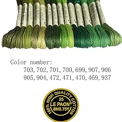 Premium Rainbow Color Embroidery Floss - Cross
