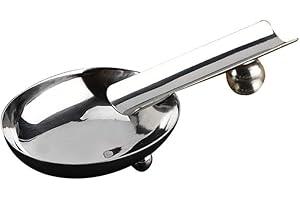 XIZHI Portable Cigar Ashtrays Aluminium Alloy Metal Cigar Travel Ashtray Outdoor Cigars Stand Cigar accessories for Home and Outdoor use,Silver
