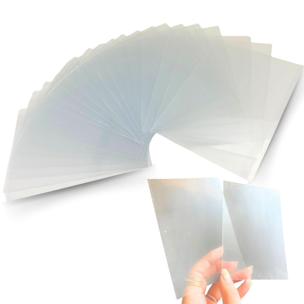 ミルティクラフト ppシート フィルム 20枚 シャカシャカ シリコンモールド レジン プラ板 透明フィルム の商品画像