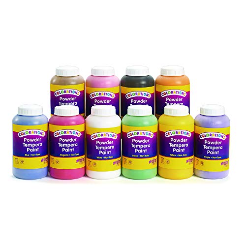 Colorations Powder Tempera Paint 1 lb. Multicolor Variety Pack