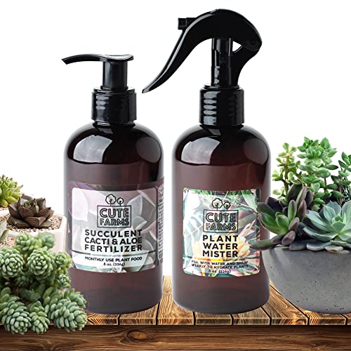 Cute Farms Succulent, Cacti, & Aloe Fertilizer Gentle Monthly Use