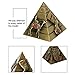 ZOVIE Metal Egyptian Pyramid Pharaoh Avatar Statue Antique Pyramid Adornment Desktop Decoration for Home Shop Bar Office