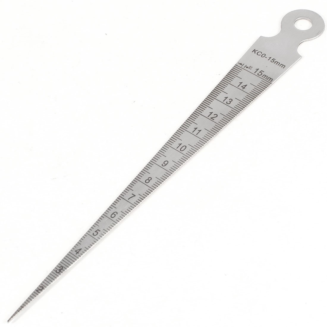 Sourcingmap 0.1mm Accuracy 1MM-15MM Taper Gauge Feeler Gap Hole Measuring Tool