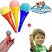 Toy Cubby Colorful Plastic Mini Ice Cream Cone Shooter - 12 Pieces