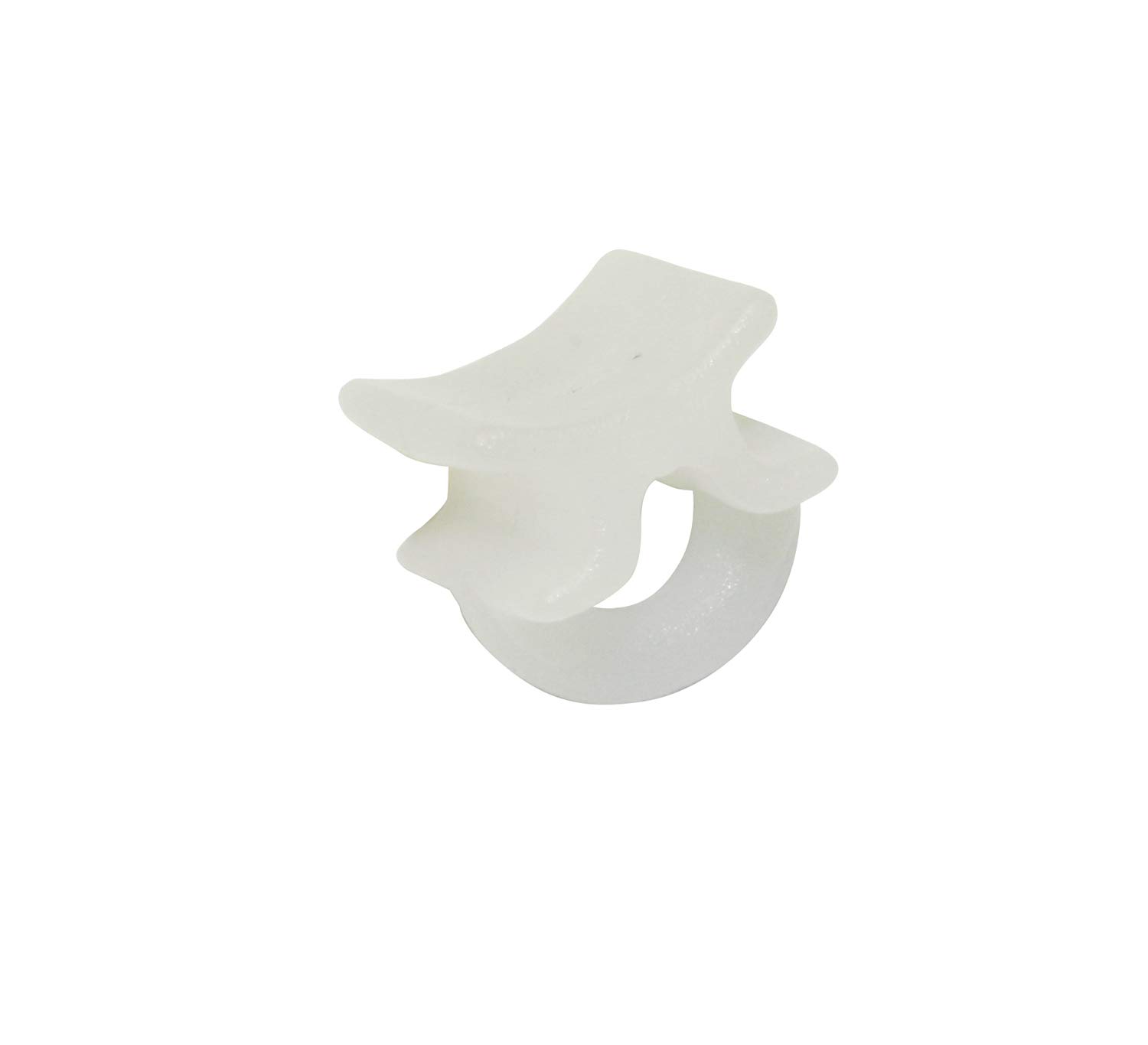 Gardinia Maxi Cross Bar Gliders with Cross Bar for Curtain Rails and Rods with 6 mm Channel Width, Pack of 50, Plastic, White