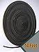 Neoprene Foam Weather Seal High Density Stripping with Adhesive Backing 1/2 Inch Wide 1/8 Inch Thick 50 Feet Long