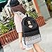 Hitop Geometry Dot Casual Canvas Backpack Bag, Fashion Cute Lightweight Backpacks for Teen Young Girls