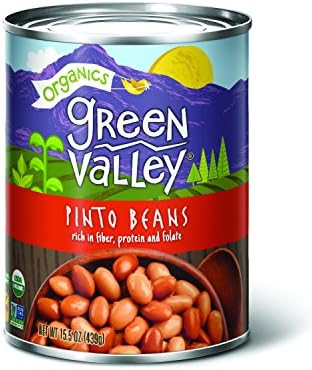 Green Valley Organics Pinto Beans, 15 Ounce (Pack of 12)