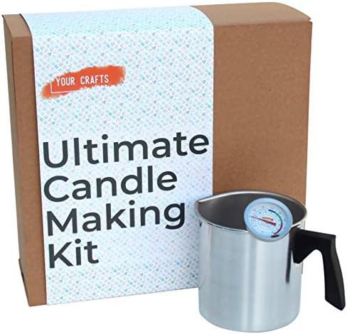 Your Crafts 14 Mixed Container Full Candle Making Kit - Makes 14 Jar | Tin Container Eco SOYA Candles Easy to Use | Instruction Booklet (Frankincense/Myrrh)