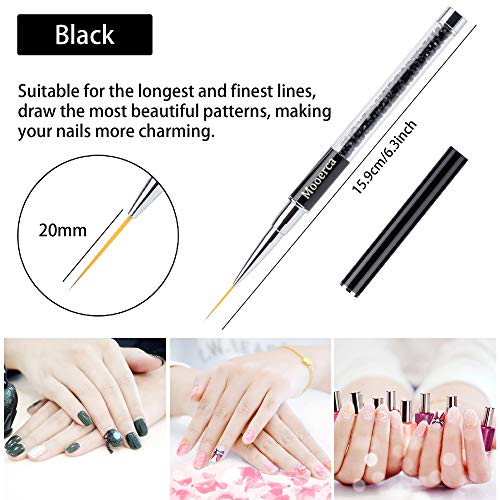 image for Mooerca Nail Art Liner Brushes UV Gel Painting Acrylic Nail Design Nyl
