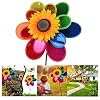 FANSHONN Pinwheels Wind Spinners for Yard and Garden, Double-Layer Sequined Sunflower Windmill Decor Ornament Spinner…